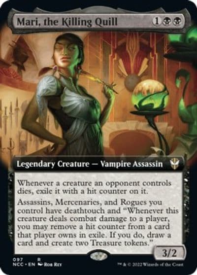 Mari the Killing Quill Extended Art Commander: Streets of New Capenna Magic card