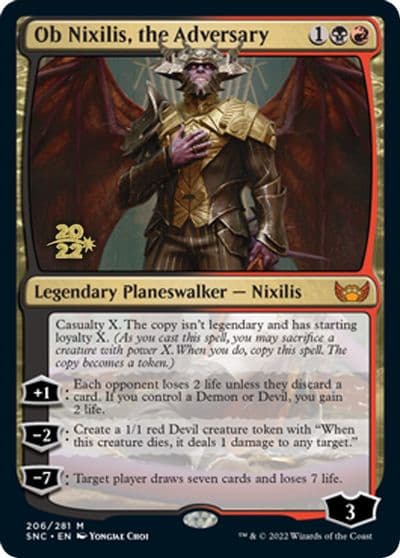 Ob Nixilis the Adversary Prerelease Cards Magic card