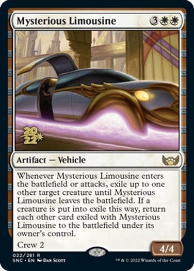 Mysterious Limousine Prerelease Cards Magic card