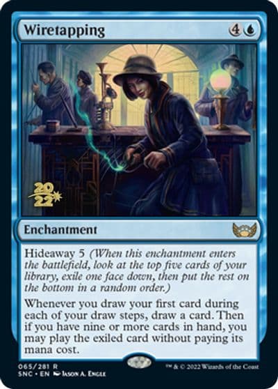 Wiretapping Prerelease Cards Magic card