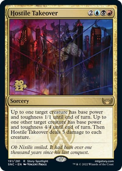 Hostile Takeover Prerelease Cards Magic card