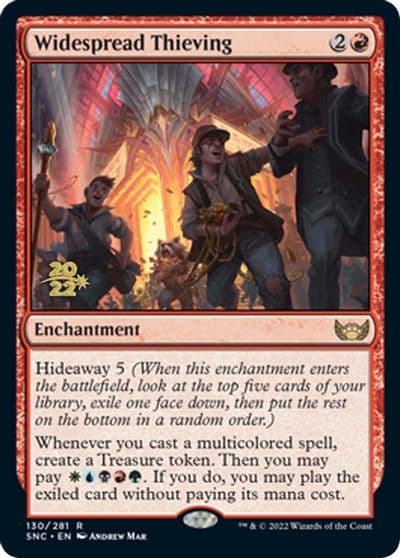 Widespread Thieving Prerelease Cards Magic card