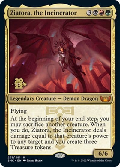 Ziatora the Incinerator Prerelease Cards Magic card
