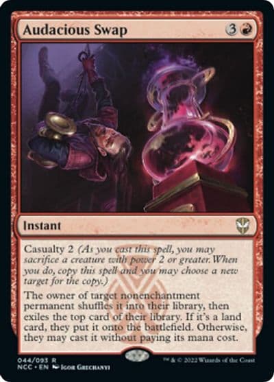 Audacious Swap Commander: Streets of New Capenna Magic card