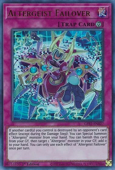 Altergeist Failover Ghosts From the Past: The 2nd Haunting Yu-Gi-Oh! card