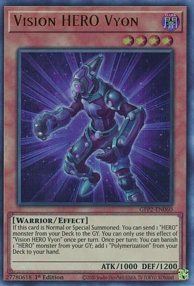 Vision HERO Vyon Ghosts From the Past: The 2nd Haunting Yu-Gi-Oh! card