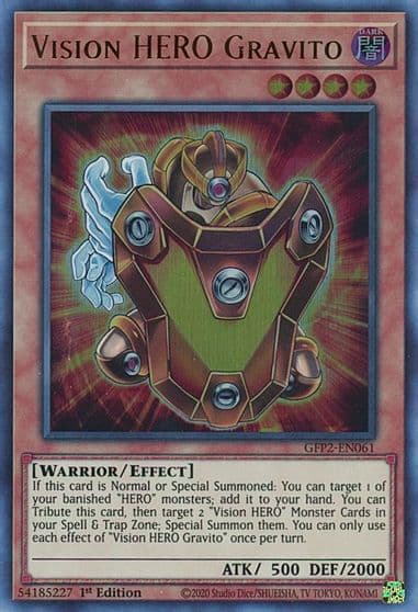 Vision HERO Gravito Ghosts From the Past: The 2nd Haunting Yu-Gi-Oh! card