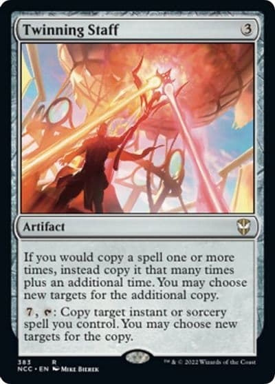 Twinning Staff Commander: Streets of New Capenna Magic card