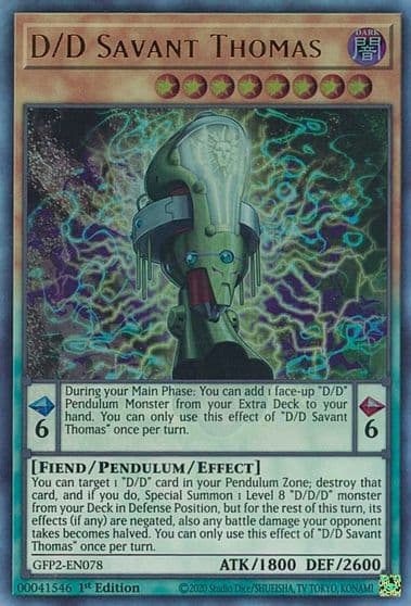 D D Savant Thomas Ghosts From the Past: The 2nd Haunting Yu-Gi-Oh! card
