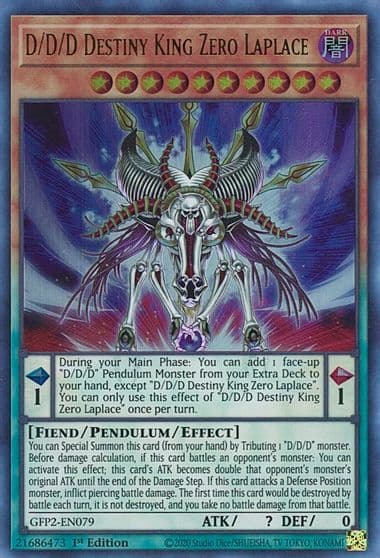 D D D Destiny King Zero Laplace Ghosts From the Past: The 2nd Haunting Yu-Gi-Oh! card