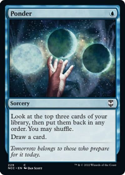 Ponder Commander: Streets of New Capenna Magic card
