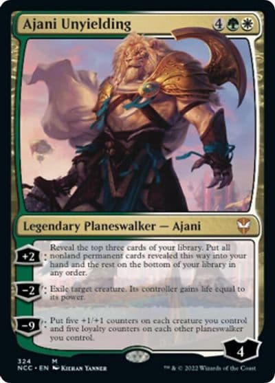 Ajani Unyielding Commander: Streets of New Capenna Magic card