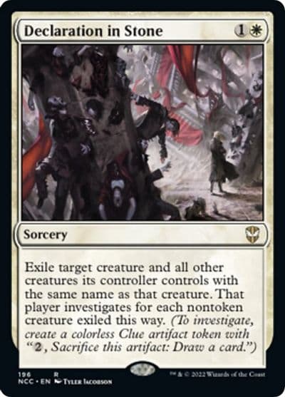 Declaration in Stone Commander: Streets of New Capenna Magic card