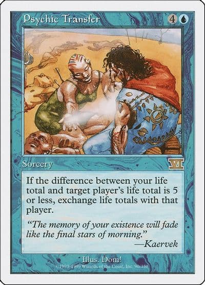 Psychic Transfer Classic Sixth Edition Magic card