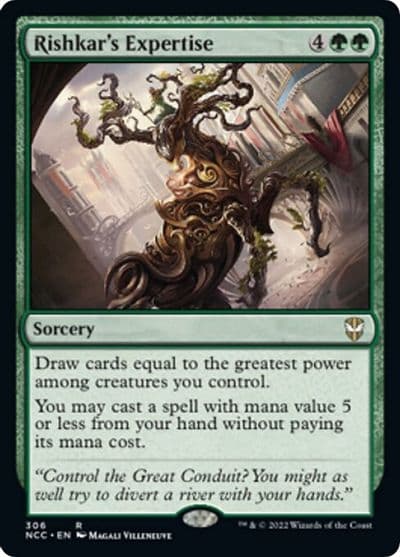 Rishkars Expertise Commander: Streets of New Capenna Magic card