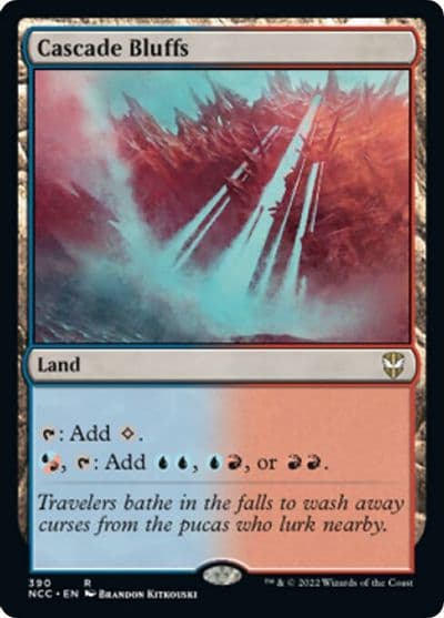 Cascade Bluffs Commander: Streets of New Capenna Magic card