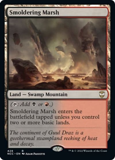 Smoldering Marsh Commander: Streets of New Capenna Magic card
