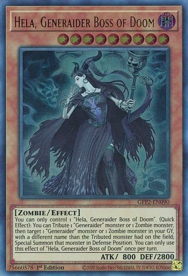 Hela Generaider Boss of Doom Ghosts From the Past: The 2nd Haunting Yu-Gi-Oh! card