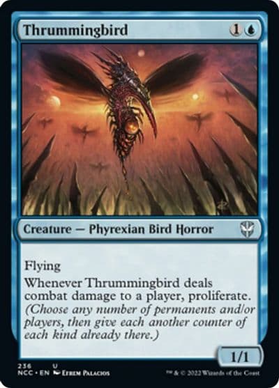 Thrummingbird Commander: Streets of New Capenna Magic card