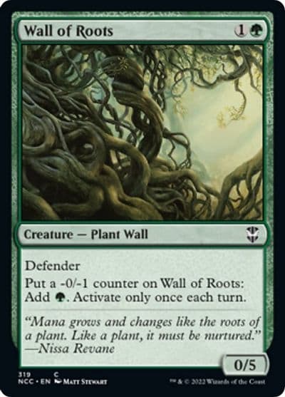 Wall of Roots Commander: Streets of New Capenna Magic card