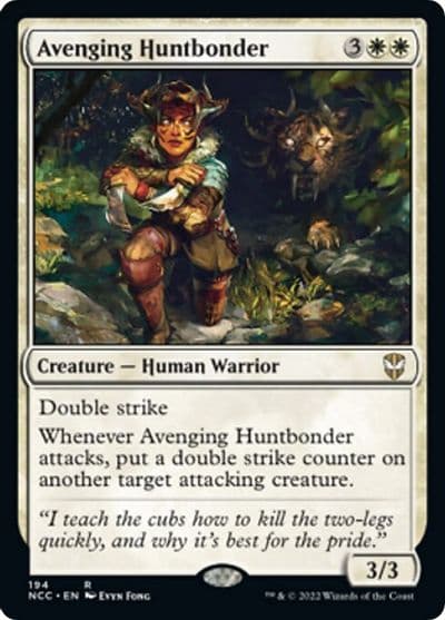 Avenging Huntbonder Commander: Streets of New Capenna Magic card