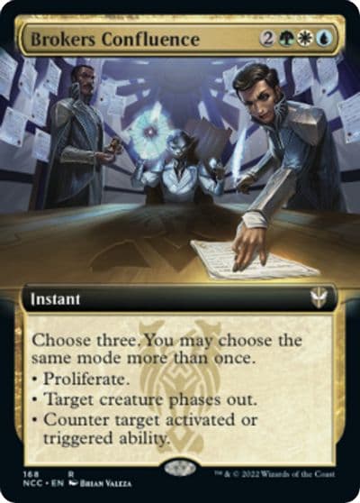 Brokers Confluence Extended Art Commander: Streets of New Capenna Magic card