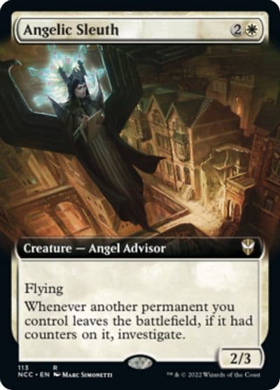 Angelic Sleuth Extended Art Commander: Streets of New Capenna Magic card