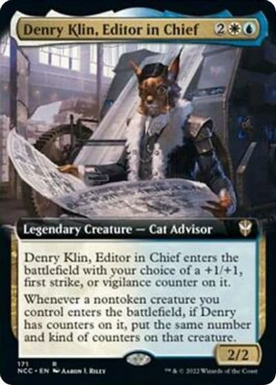Denry Klin Editor in Chief Extended Art Commander: Streets of New Capenna Magic card