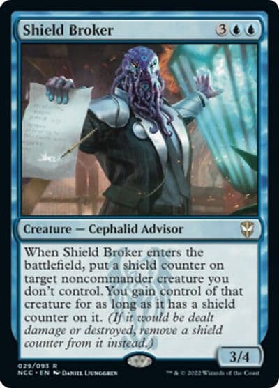 Shield Broker Commander: Streets of New Capenna Magic card