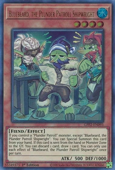Bluebeard the Plunder Patroll Shipwright Ghosts From the Past: The 2nd Haunting Yu-Gi-Oh! card