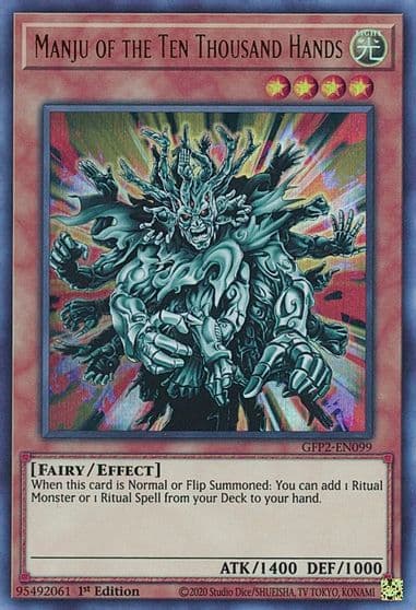 Manju of the Ten Thousand Hands Ghosts From the Past: The 2nd Haunting Yu-Gi-Oh! card