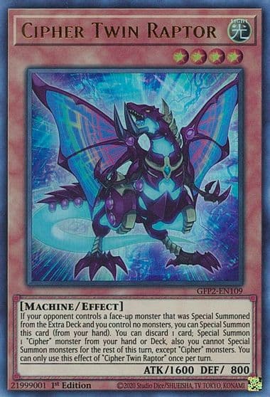 Cipher Twin Raptor Ghosts From the Past: The 2nd Haunting Yu-Gi-Oh! card