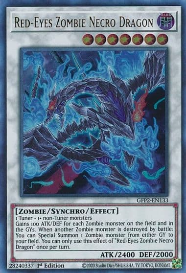 Red Eyes Zombie Necro Dragon Ghosts From the Past: The 2nd Haunting Yu-Gi-Oh! card
