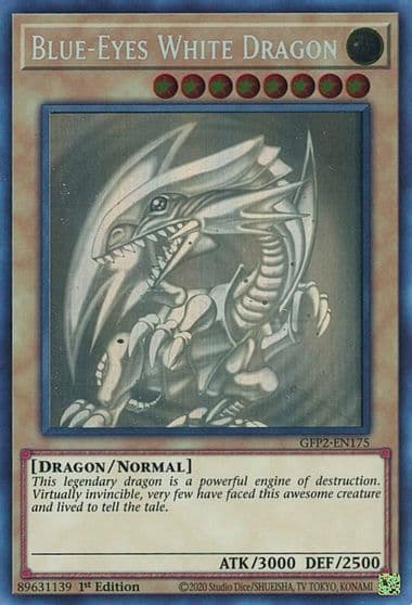 Blue Eyes White Dragon Ghost Rare Ghosts From the Past: The 2nd Haunting Yu-Gi-Oh! card
