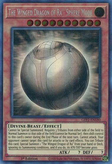 The Winged Dragon of Ra Sphere Mode Ghost Rare Ghosts From the Past: The 2nd Haunting Yu-Gi-Oh! card