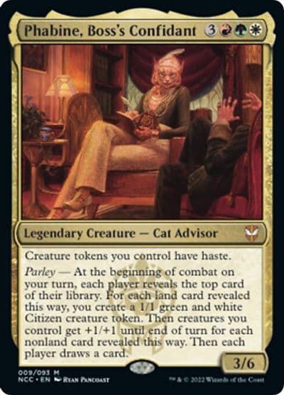 Phabine Bosss Confidant Commander: Streets of New Capenna Magic card