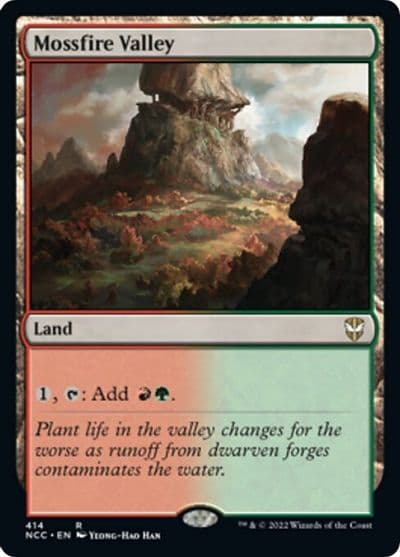 Mossfire Valley Commander: Streets of New Capenna Magic card