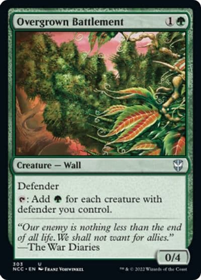 Overgrown Battlement Commander: Streets of New Capenna Magic card