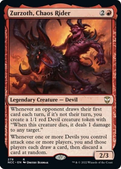 Zurzoth Chaos Rider Commander: Streets of New Capenna Magic card