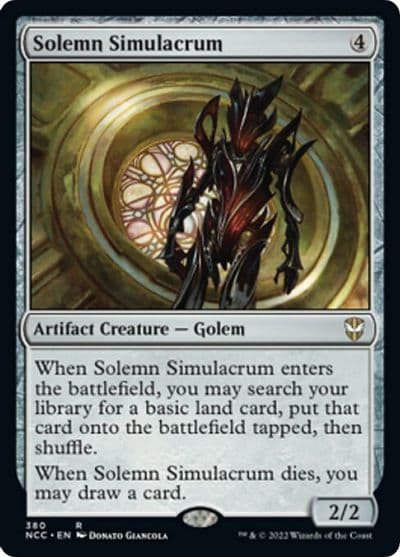 Solemn Simulacrum Commander: Streets of New Capenna Magic card