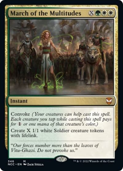 March of the Multitudes Commander: Streets of New Capenna Magic card