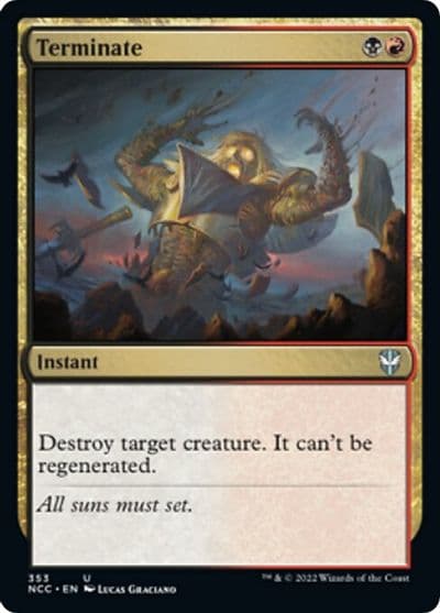 Terminate Commander: Streets of New Capenna Magic card