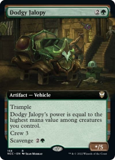 Dodgy Jalopy Extended Art Commander: Streets of New Capenna Magic card