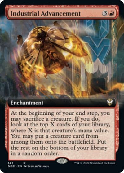 Industrial Advancement Extended Art Commander: Streets of New Capenna Magic card