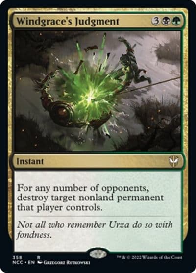 Windgraces Judgment Commander: Streets of New Capenna Magic card