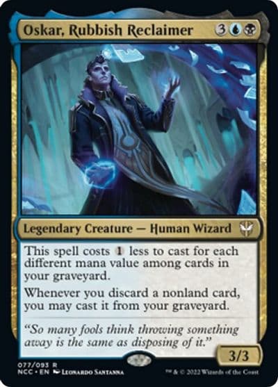 Oskar Rubbish Reclaimer Commander: Streets of New Capenna Magic card