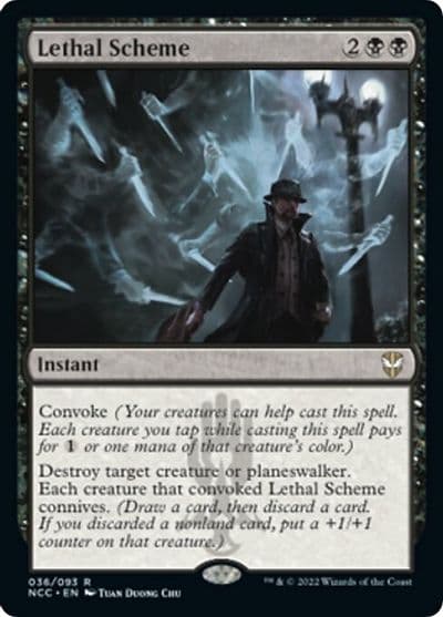 Lethal Scheme Commander: Streets of New Capenna Magic card