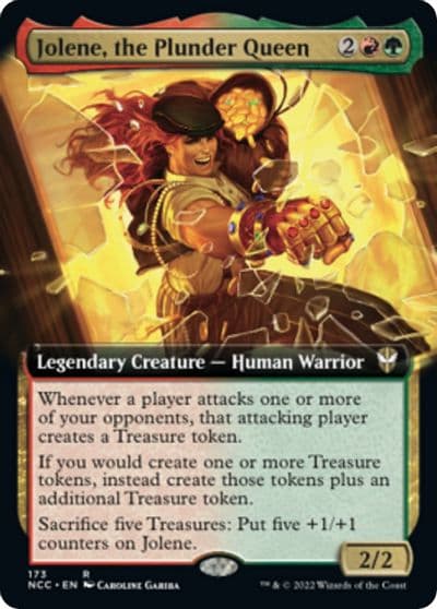 Jolene the Plunder Queen Extended Art Commander: Streets of New Capenna Magic card