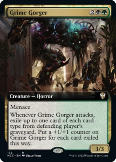 Grime Gorger Extended Art Commander: Streets of New Capenna Magic card