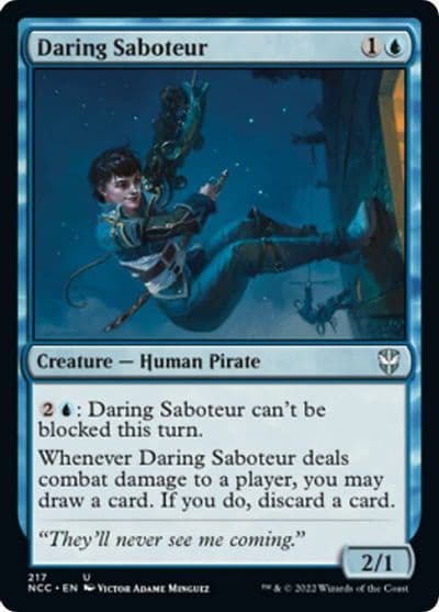Daring Saboteur Commander: Streets of New Capenna Magic card